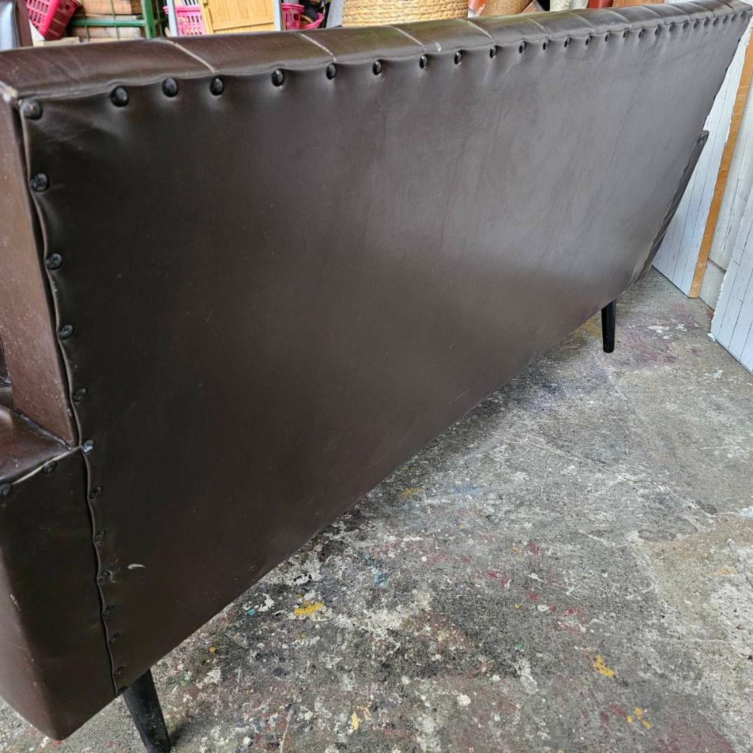 【q120 /k】 三人掛け ソファ ヴィンテージ 昭和レトロ