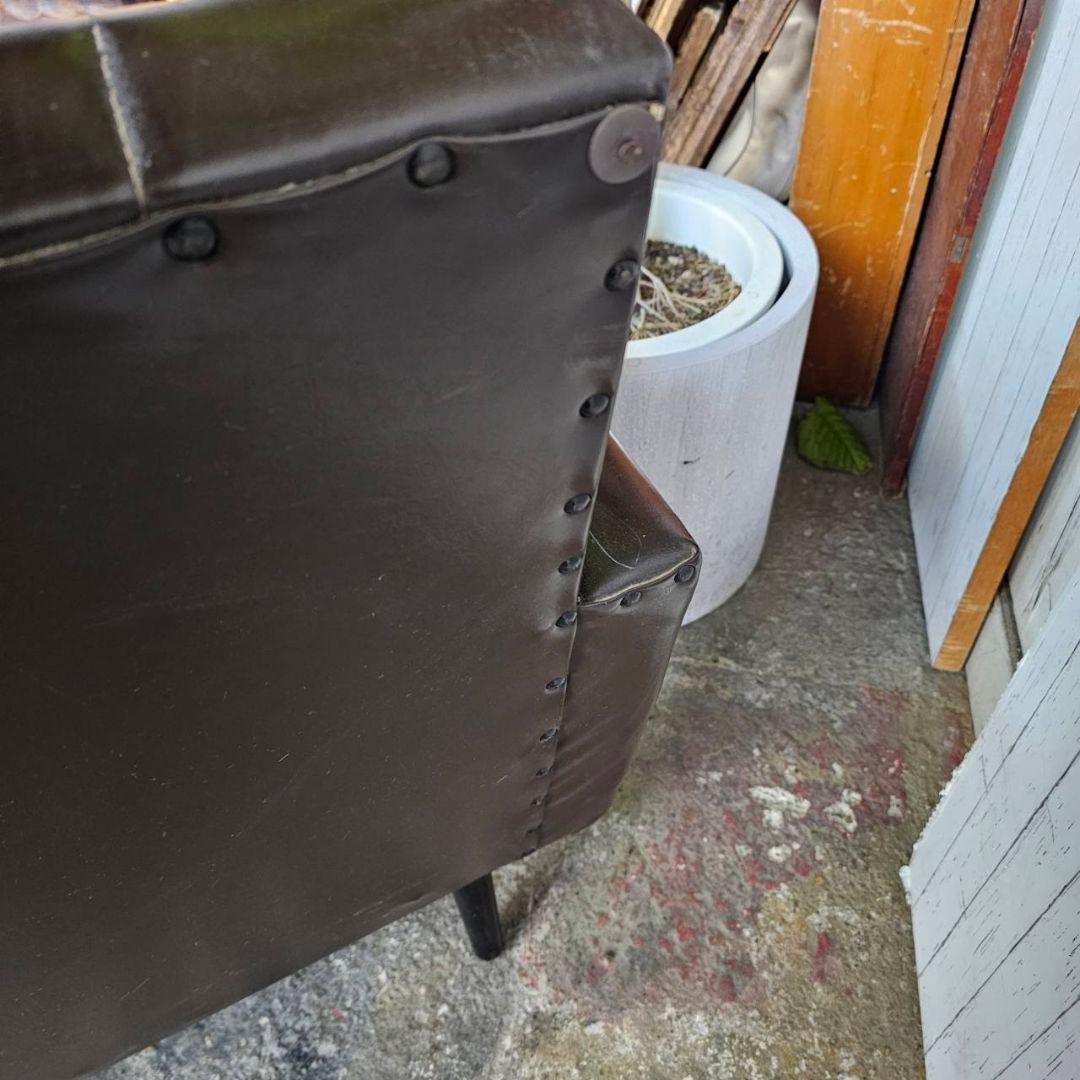 【q120 /k】 三人掛け ソファ ヴィンテージ 昭和レトロ