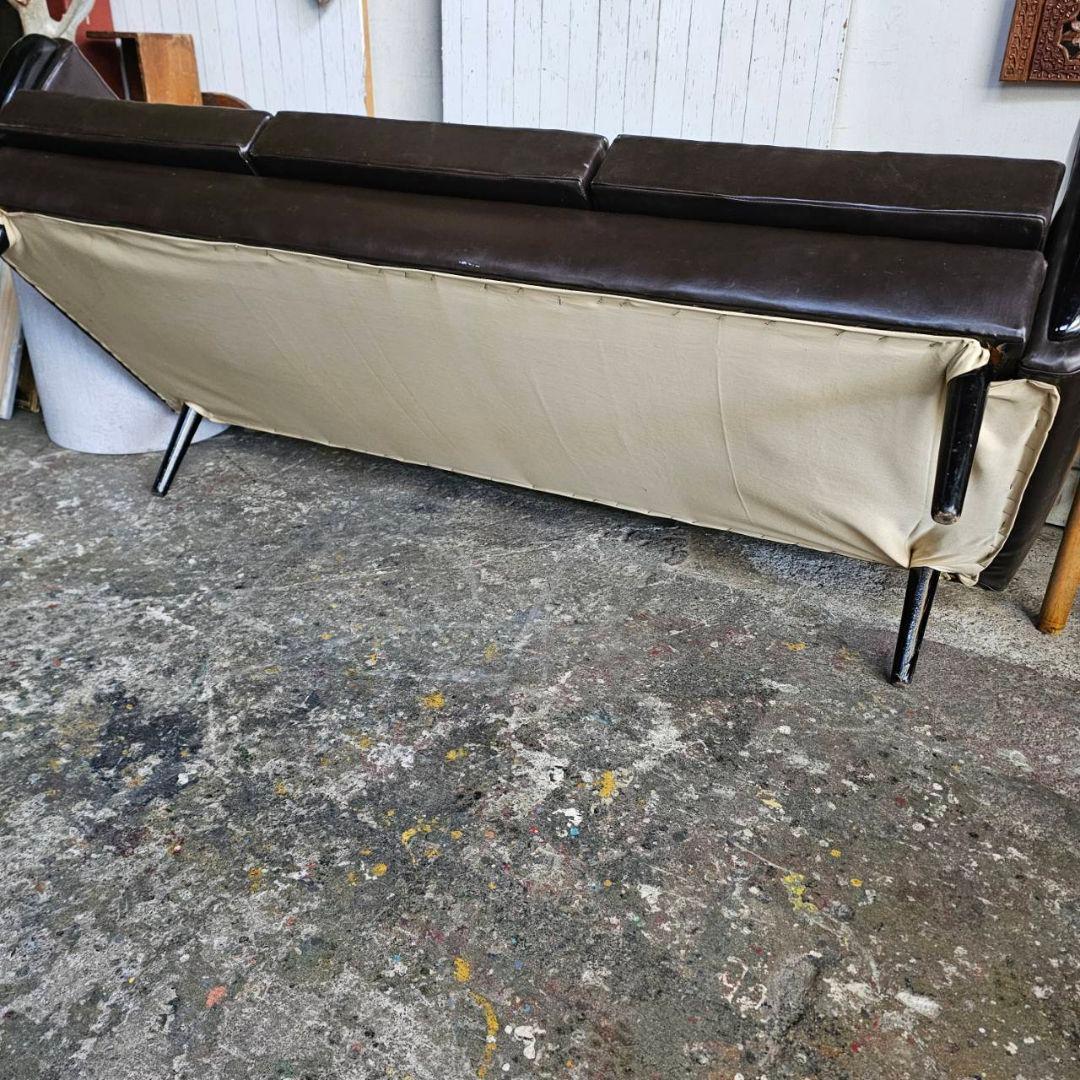 【q120 /k】 三人掛け ソファ ヴィンテージ 昭和レトロ