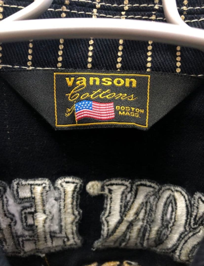 値下げ交渉可 Vanson バンソン デニムジャケット 刺繍 ワッペン