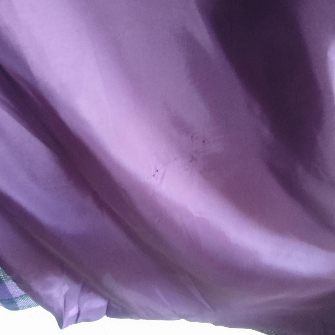 Christian Dior　ウール　ラップスカート　チェック　プリーツ