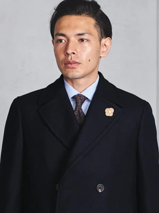 【新品】＜LARDINI（ラルディーニ）＞ダブル チェスターコート