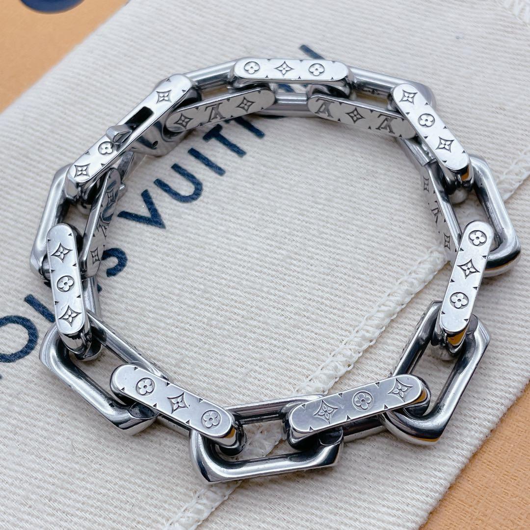 LOUIS VUITTON スクエア　チェーン　ブレスレット　コリエ