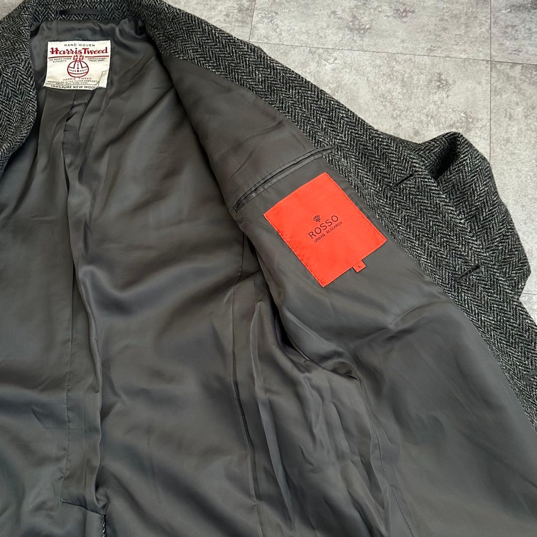 【希少】 Harris Tweed × ROSSO ツイードコート