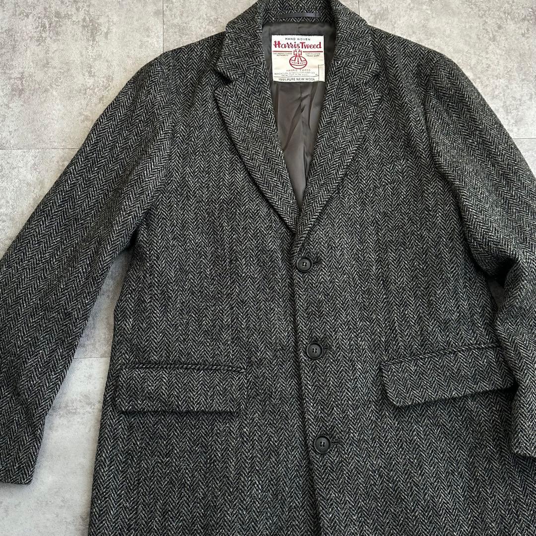 【希少】 Harris Tweed × ROSSO ツイードコート