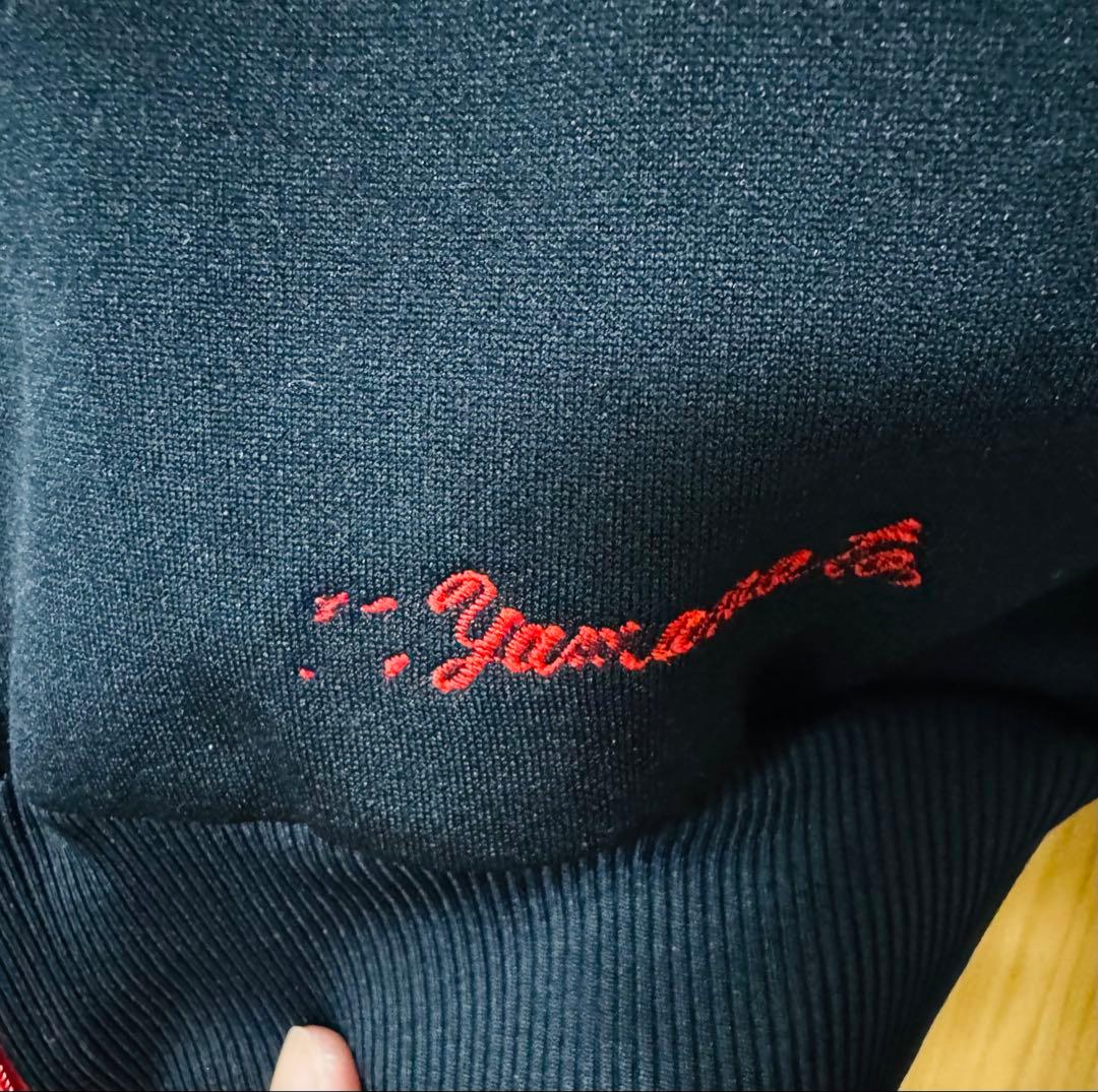 七*門様 レアサイズ　70s 7号　adidas デサント　ジャージ 黒 赤 菅