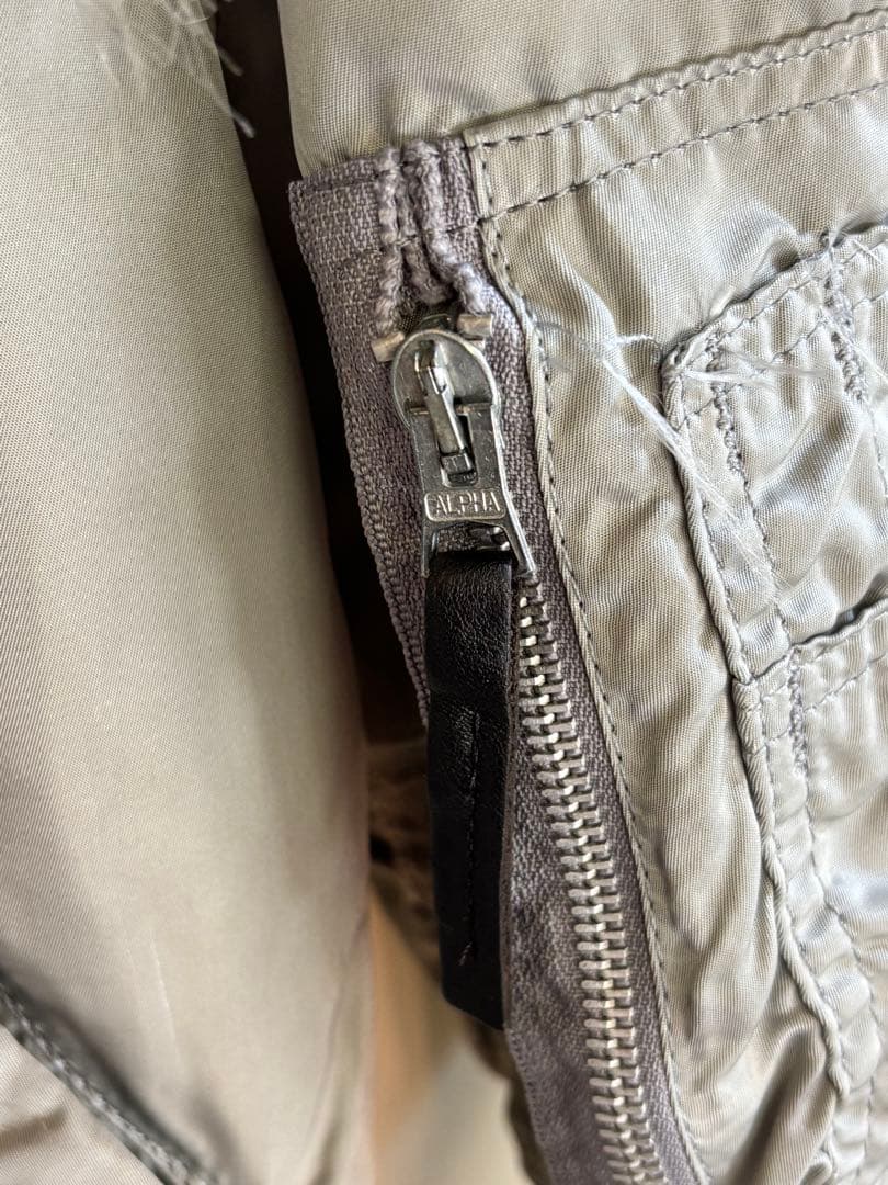 alpha アルファ社 n-2b USA製 90s シルバー L