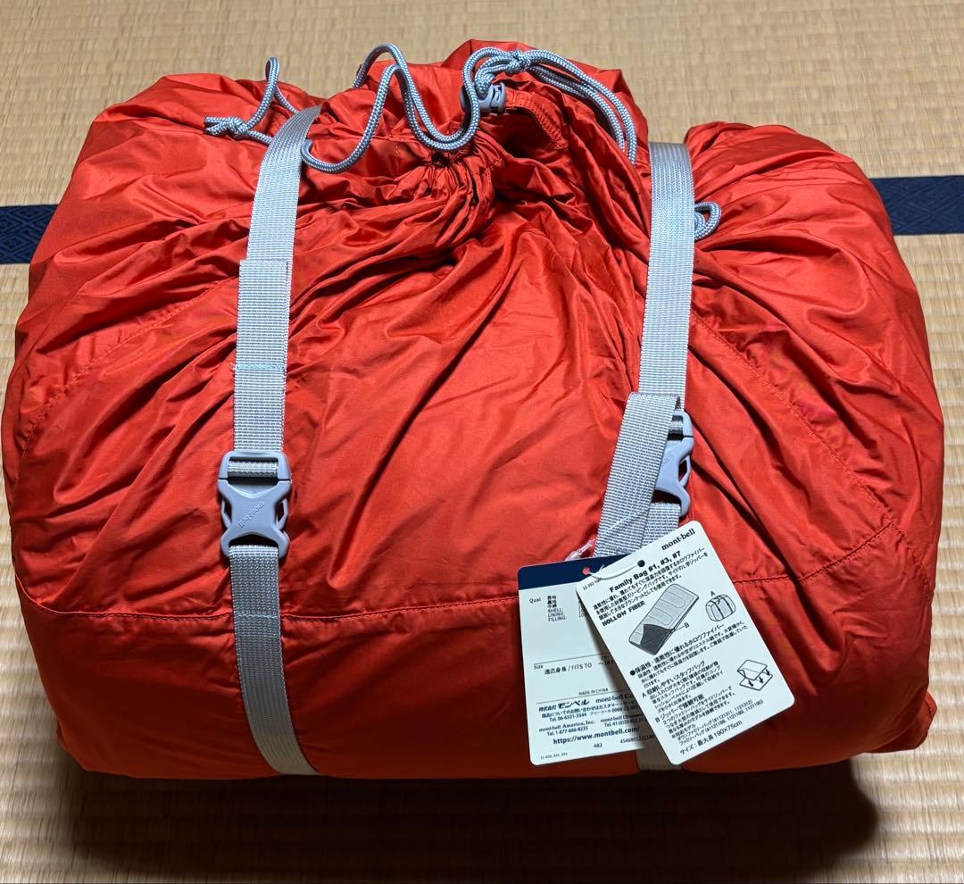 モンベル ファミリーバッグ #1 シュラフ 寝袋 タグ付き