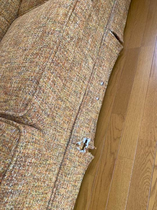 アメリカ　アンティーク3人がけ　ソファー