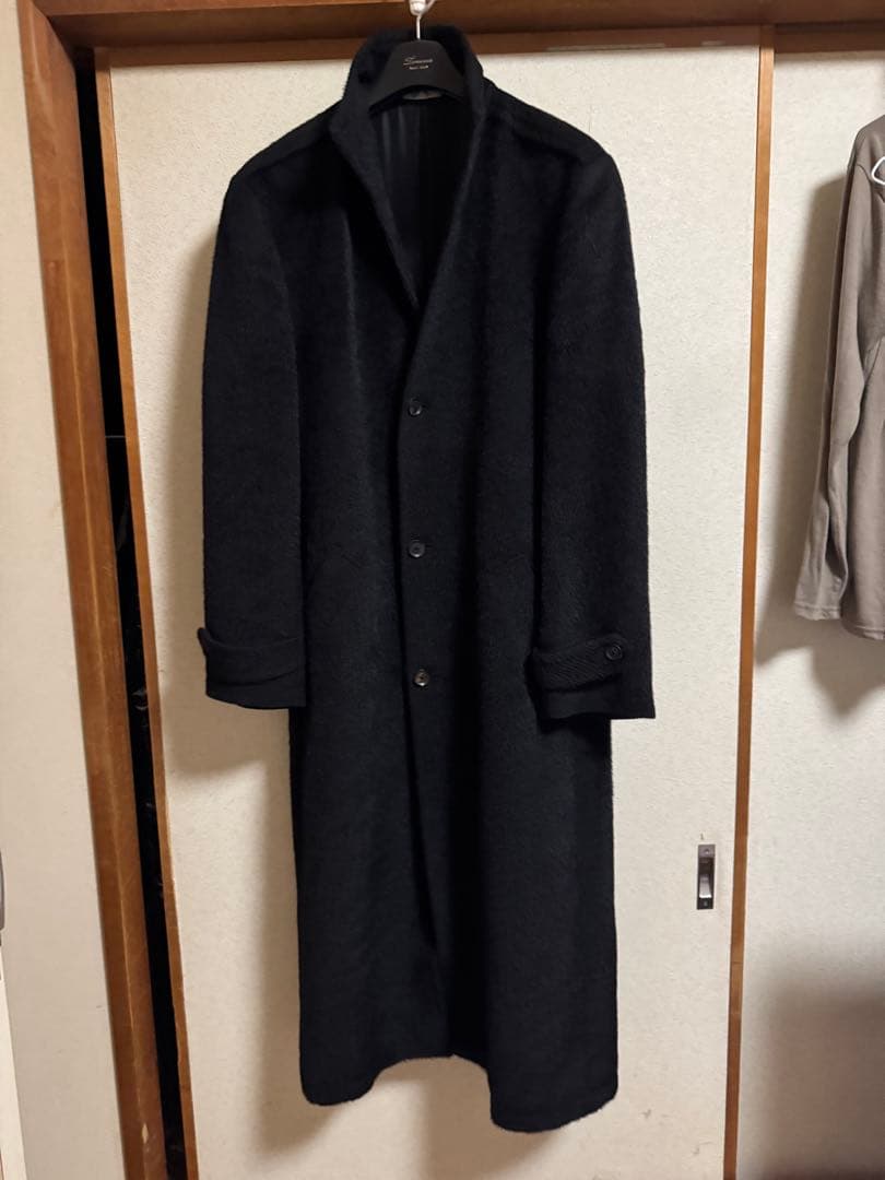 MEN’S TENORAS スタンドカラー ロングコート スーリーアルパカ