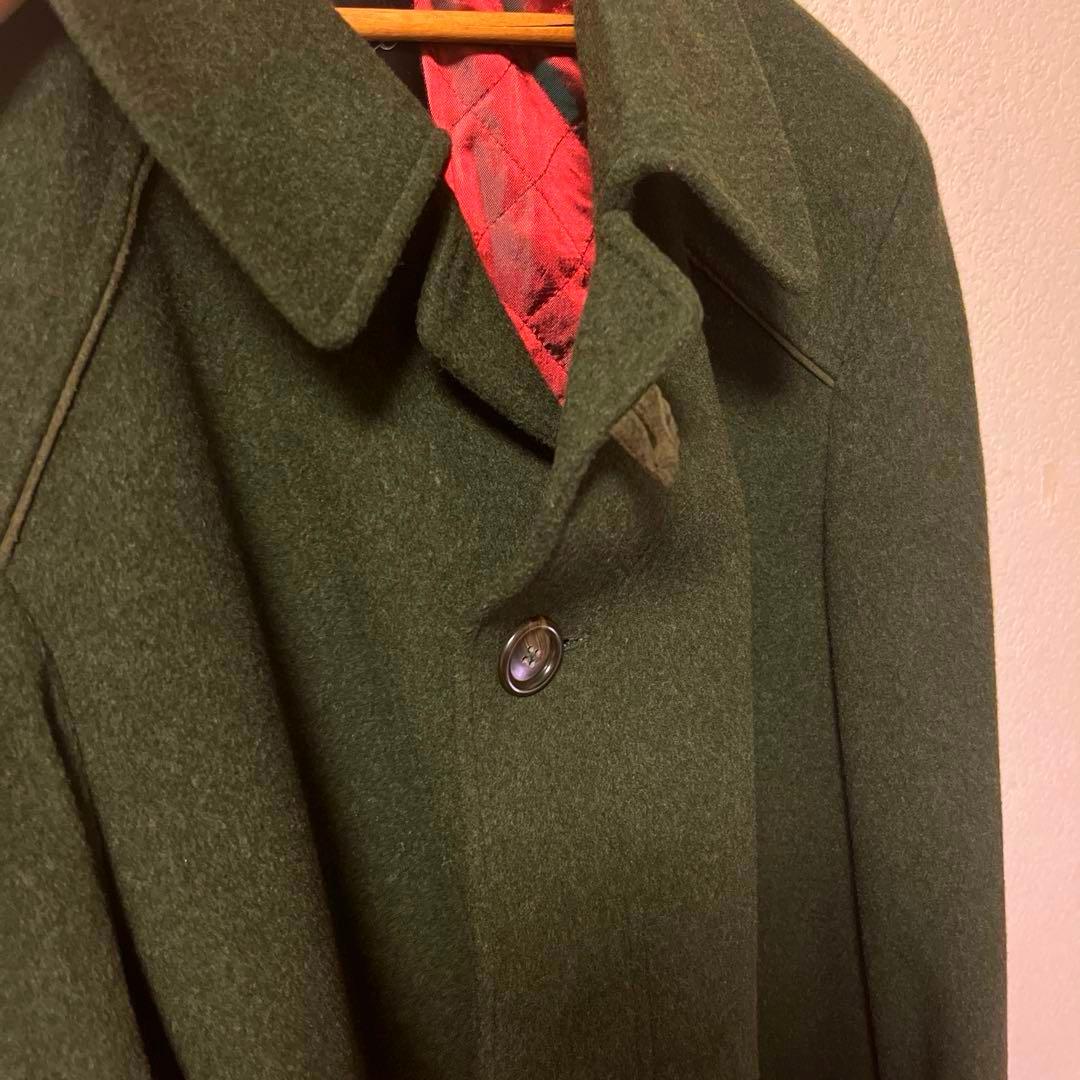 [最終割引！60%オフ！] ドイツ軍 ミリタリー ダークグリーンウールコート古着