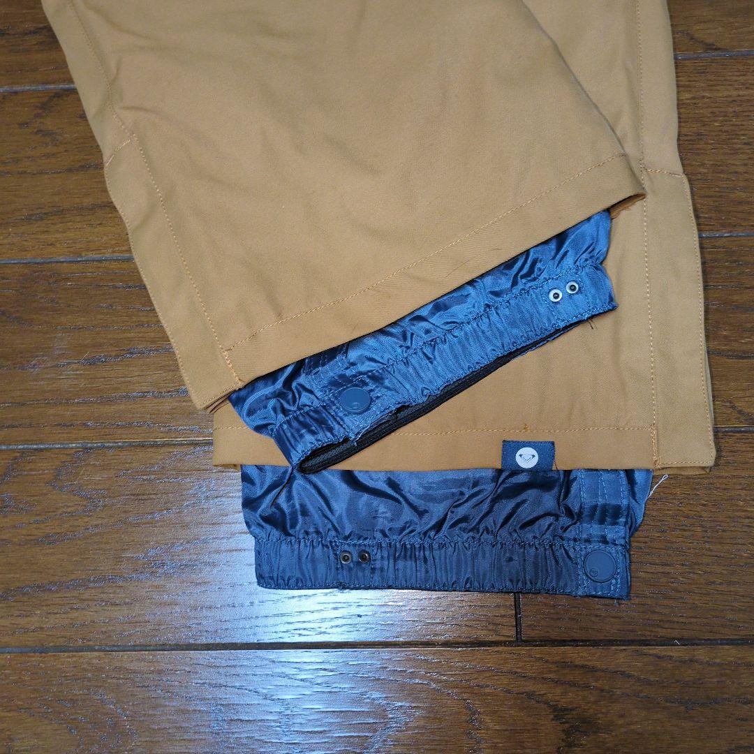 【美品】ROXY　スノボウェア　上下セット　Ｓ　カーキ　キャメルブラウン　総柄