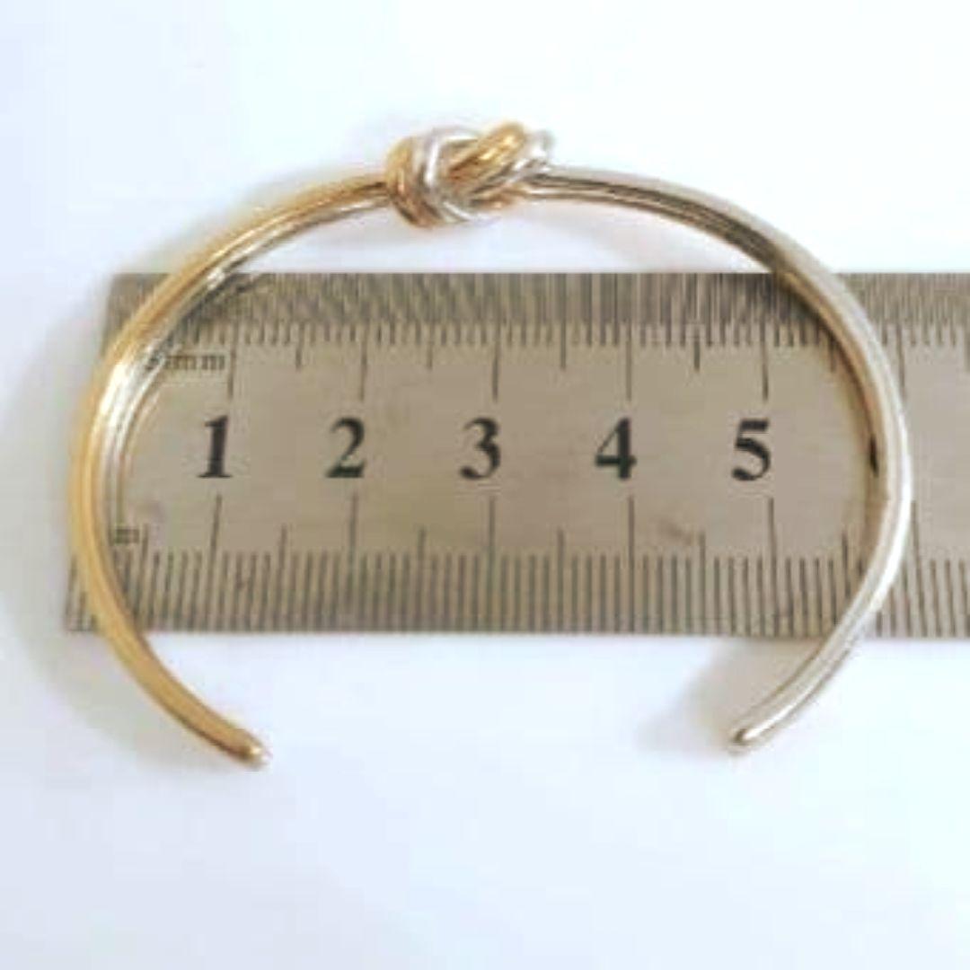 未使用級✨セリーヌ　Knot Double Bracelet　ゴールド×シルバー