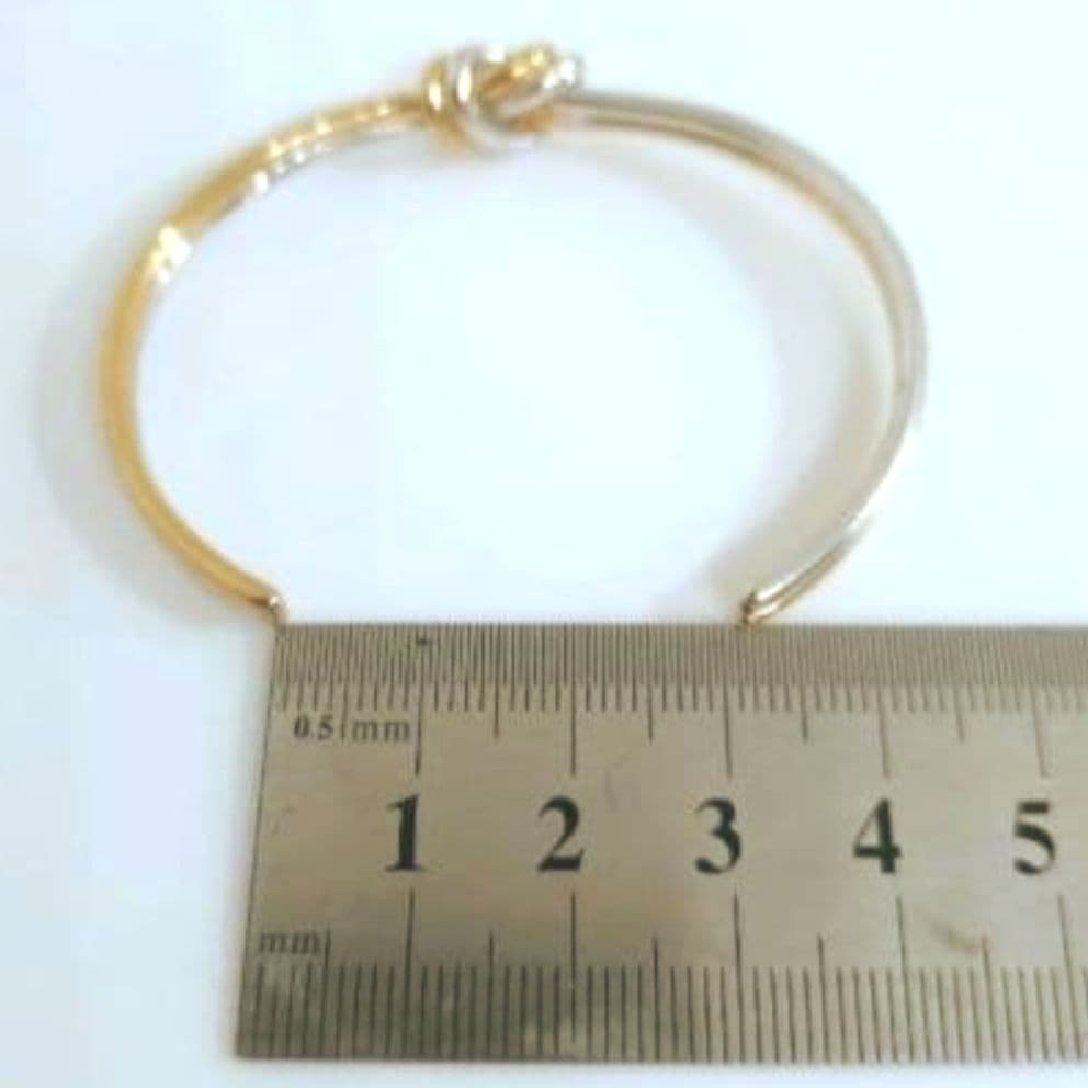 未使用級✨セリーヌ　Knot Double Bracelet　ゴールド×シルバー