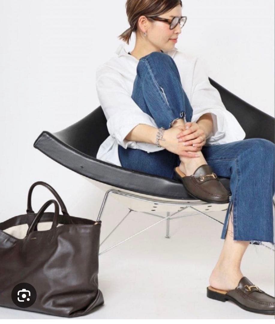 カミナンド　ダークブラウン ローファー　スリッポン