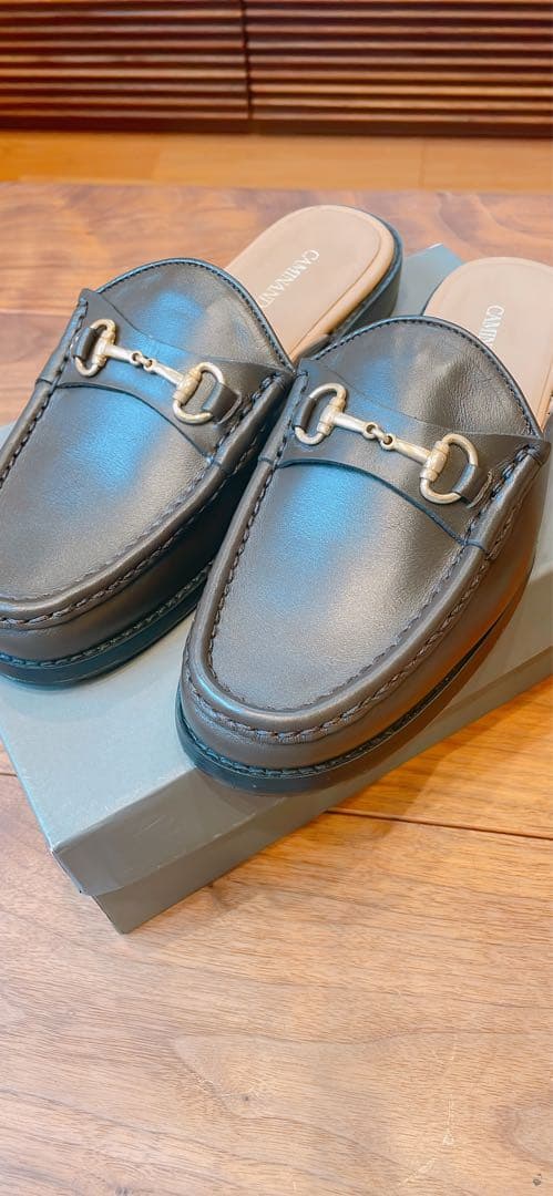 カミナンド　ダークブラウン ローファー　スリッポン