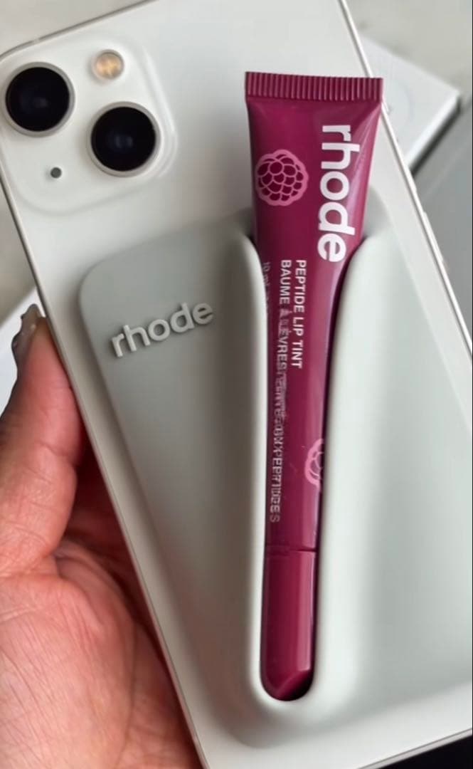 新品未使用】rhode MagSafe snap on lip case グレー