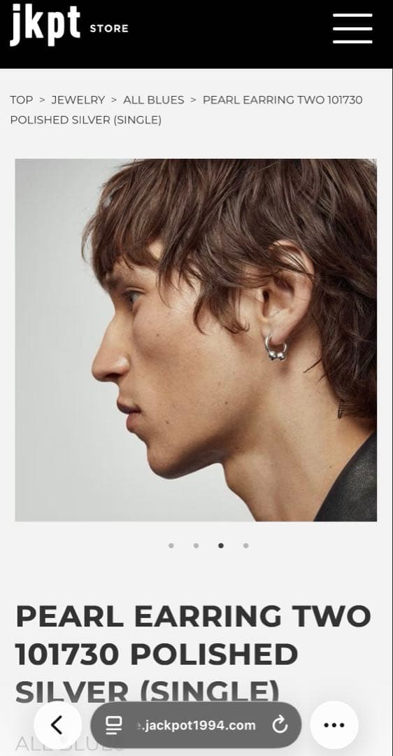 All Blues PEARL EARRING ピアス