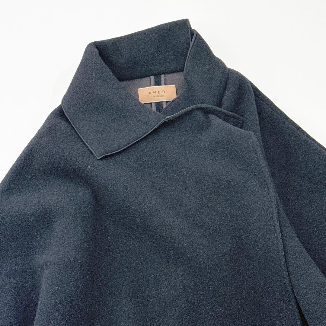 AMERI UNDRESSED HANDY OVER PONCHO 黒FREE