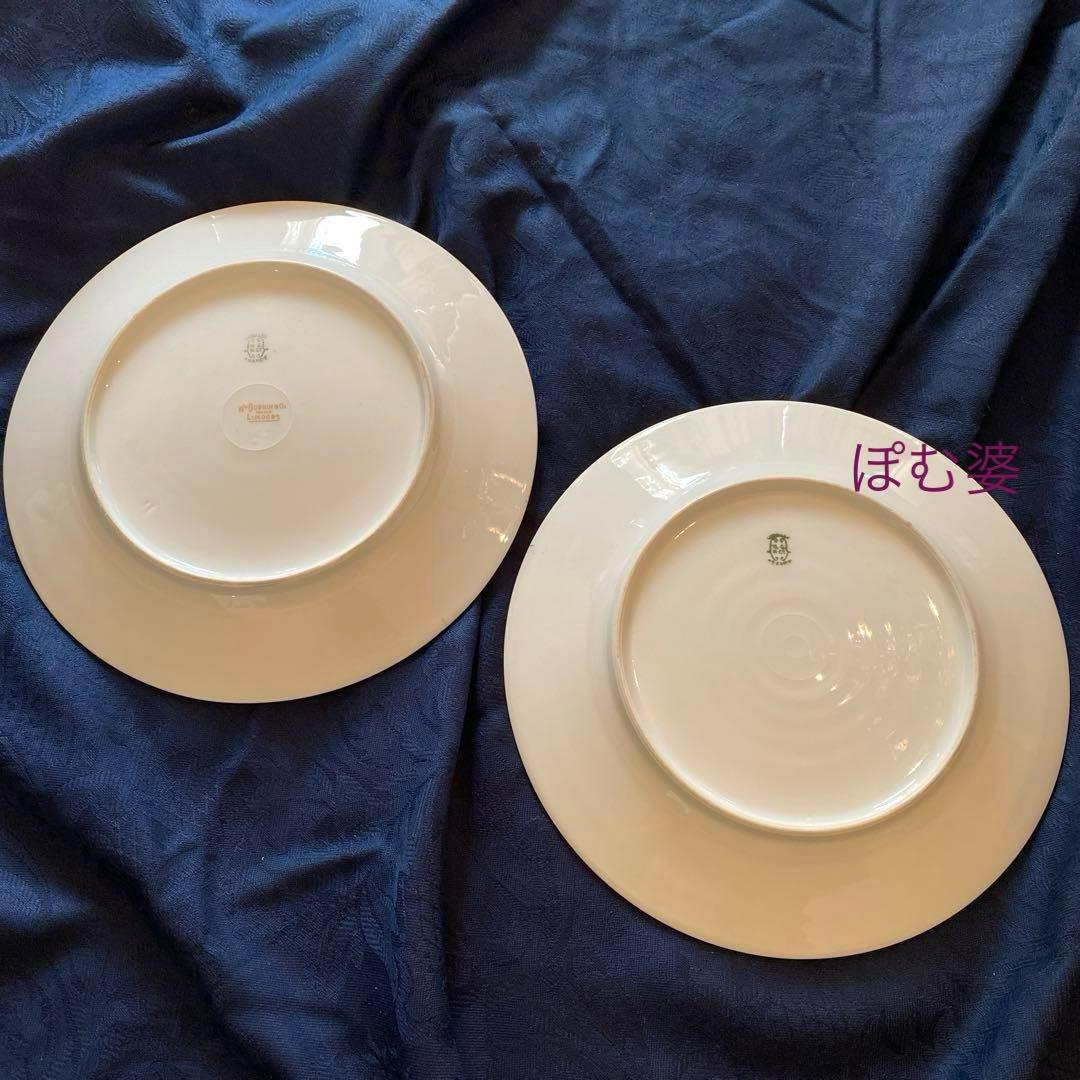 ゲラン／リモージュ】22金彩 アシッドゴールド／皿 プレート 4枚