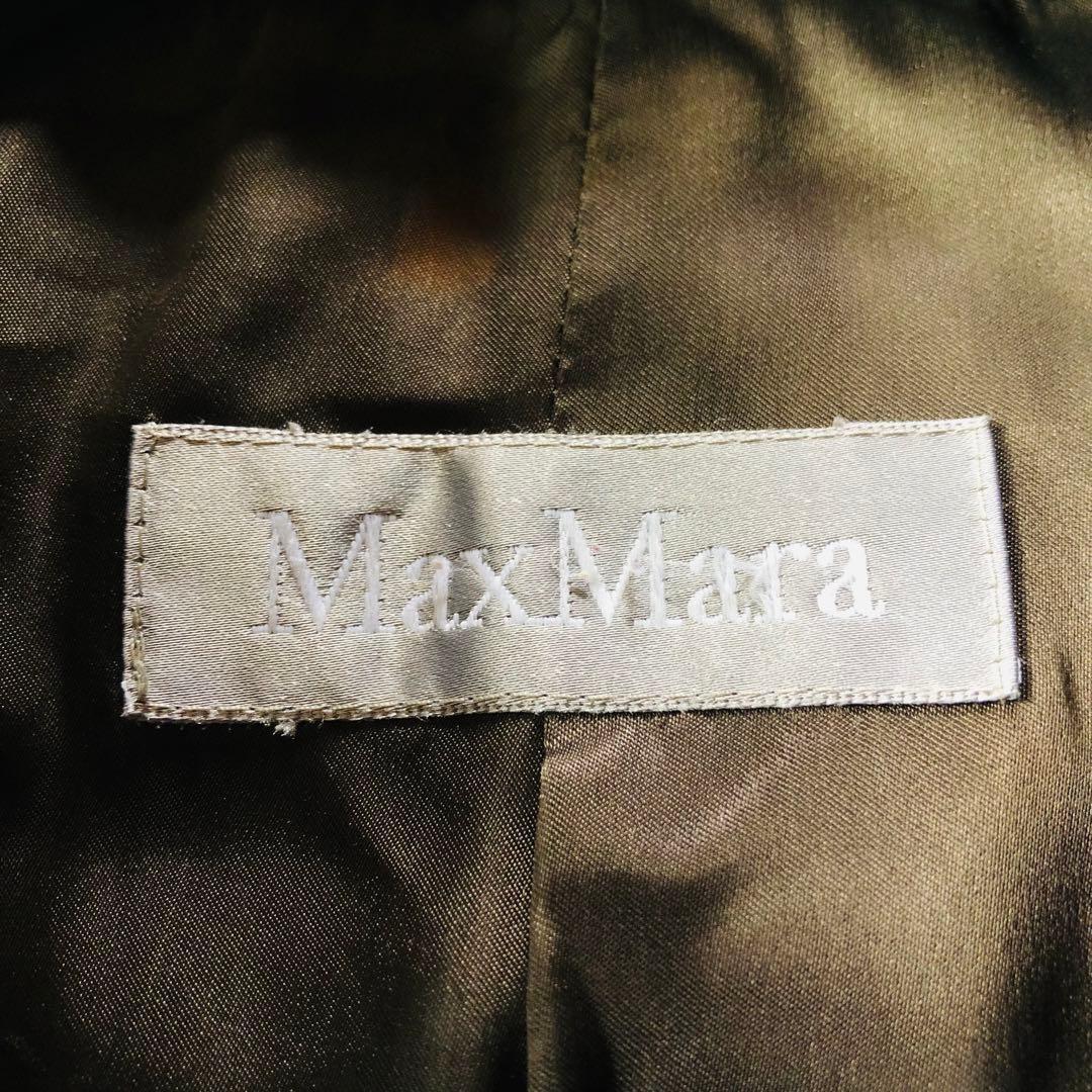 美品✨マックスマーラ マキシコート 柔らかウール 女優襟 銀タグ