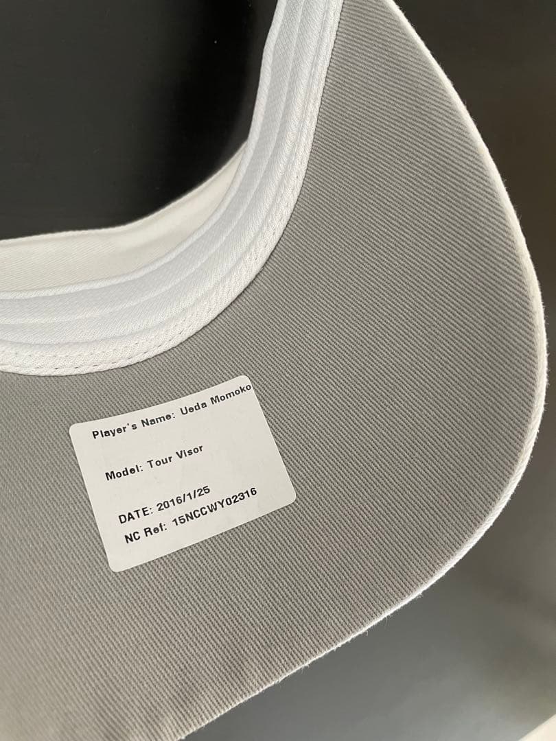 Callaway 上田桃子プロ 直筆サイン入り サンバイザー ツアー支給品