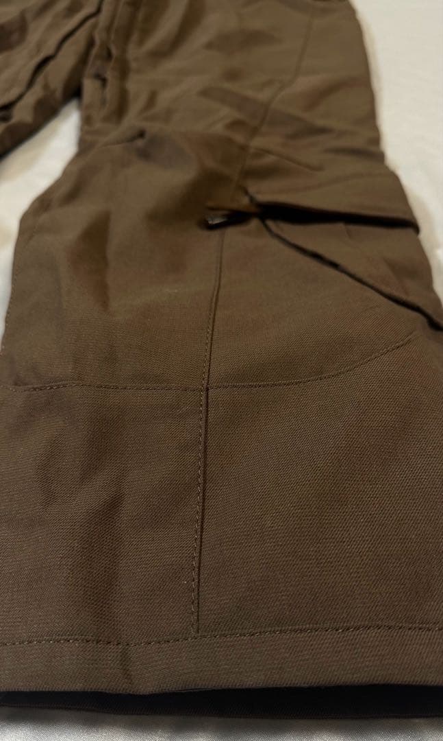 美品 mistral スノボウェア レディースM 上下セット 茶系 天然ボア付