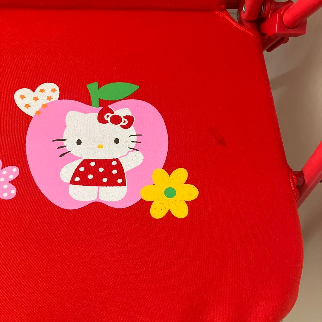 ハローキティ　折りたたみ椅子　アウトドアベンチ　レア　折り畳みベンチシート