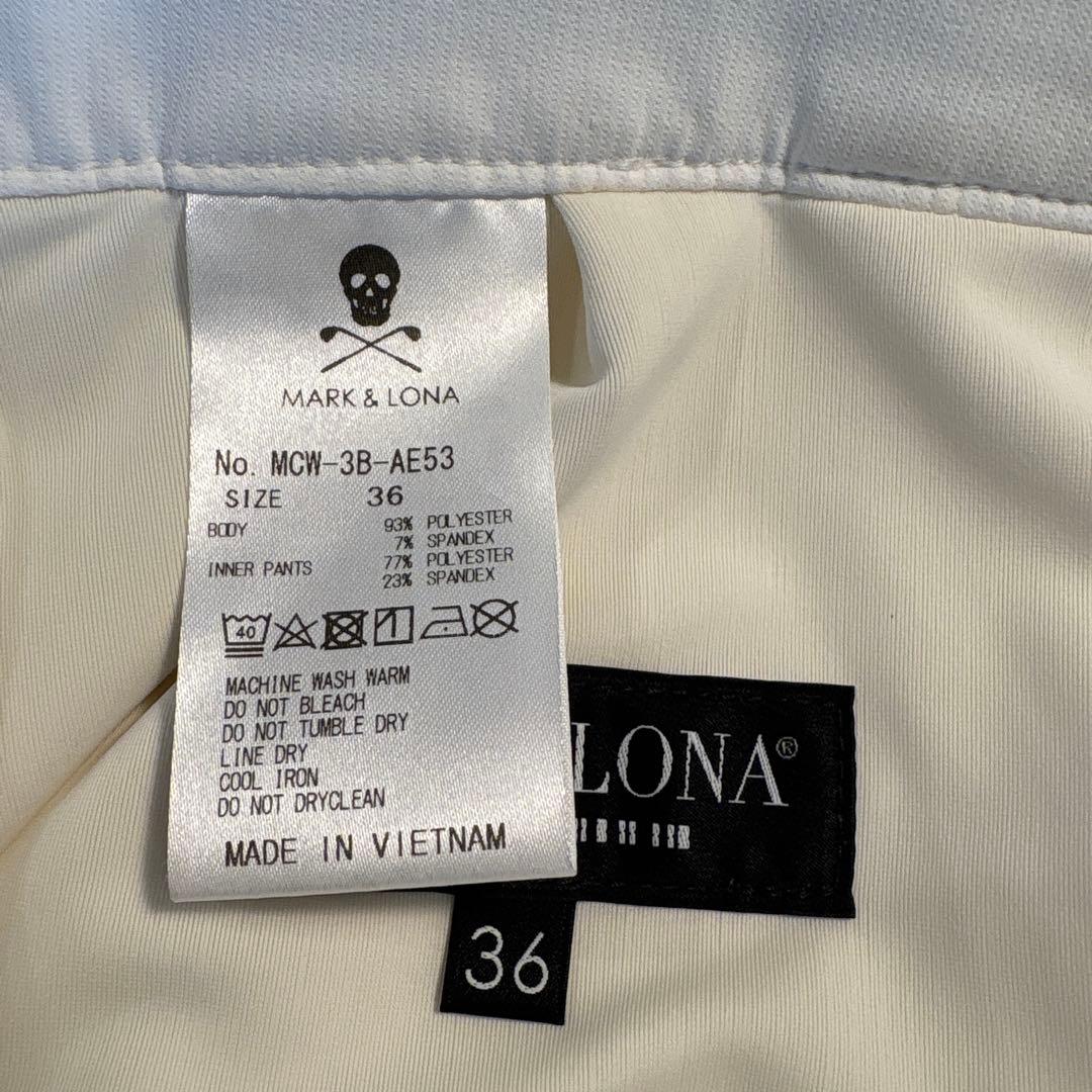 MARK&LONA ホワイト スカート