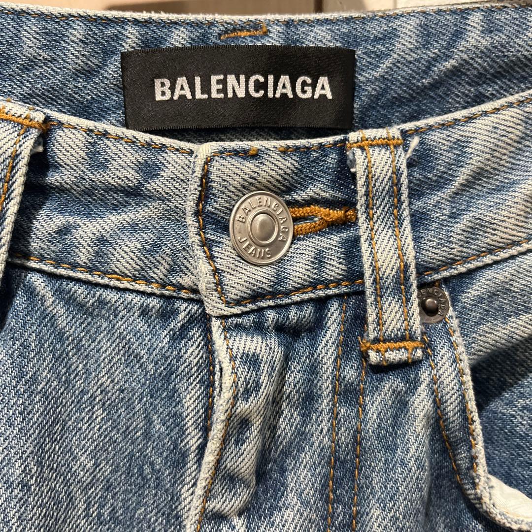 パンツ BALENCIAGA 20WINTER Regular Ripped Denim