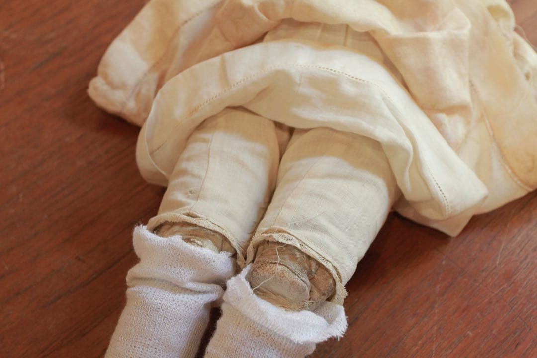 アンティーク　ブロンド　チャイナヘッドドール　ビスクドール￼