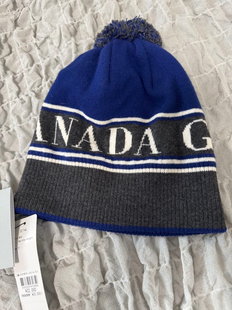 新品未使用　カナダグース　  Pom ビーニーニット帽