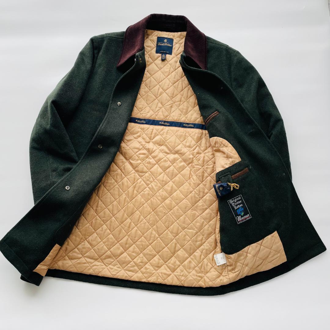 ブルックスブラザーズ ウールコート アウター コーデュロイ襟 M相当