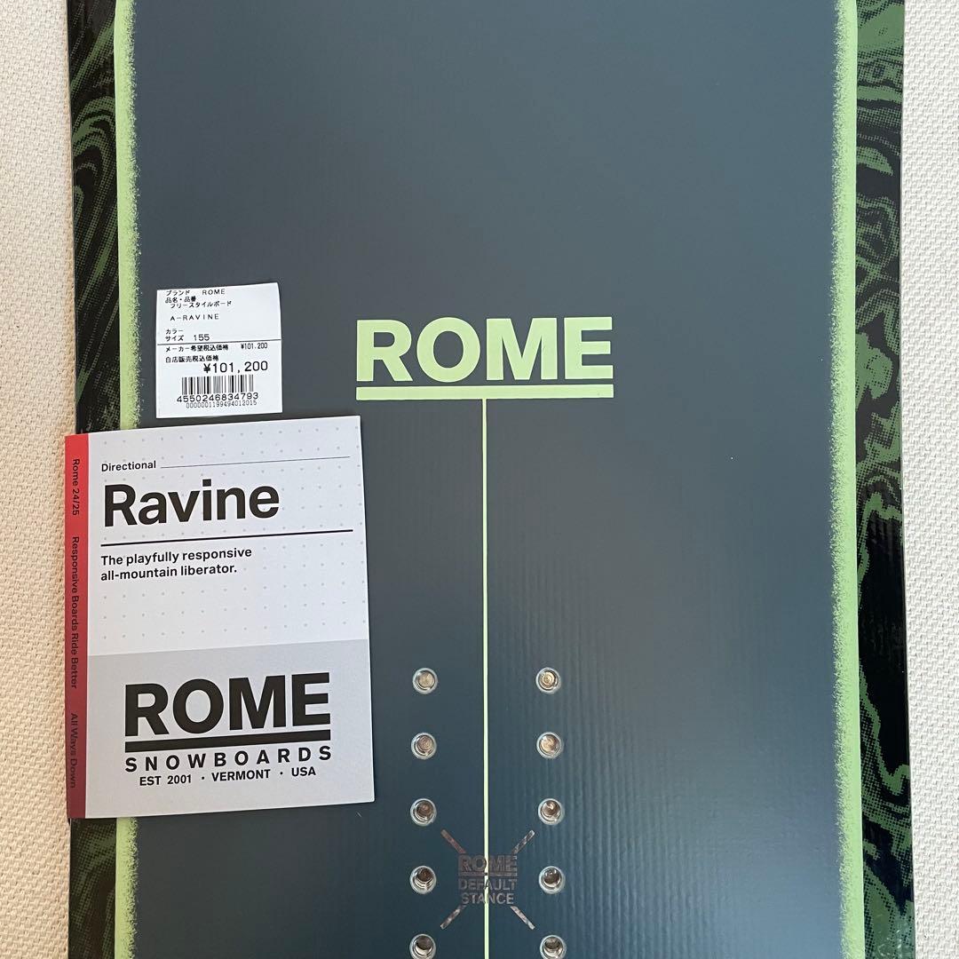 24-25 ROME RAVINE 155 新品未使用