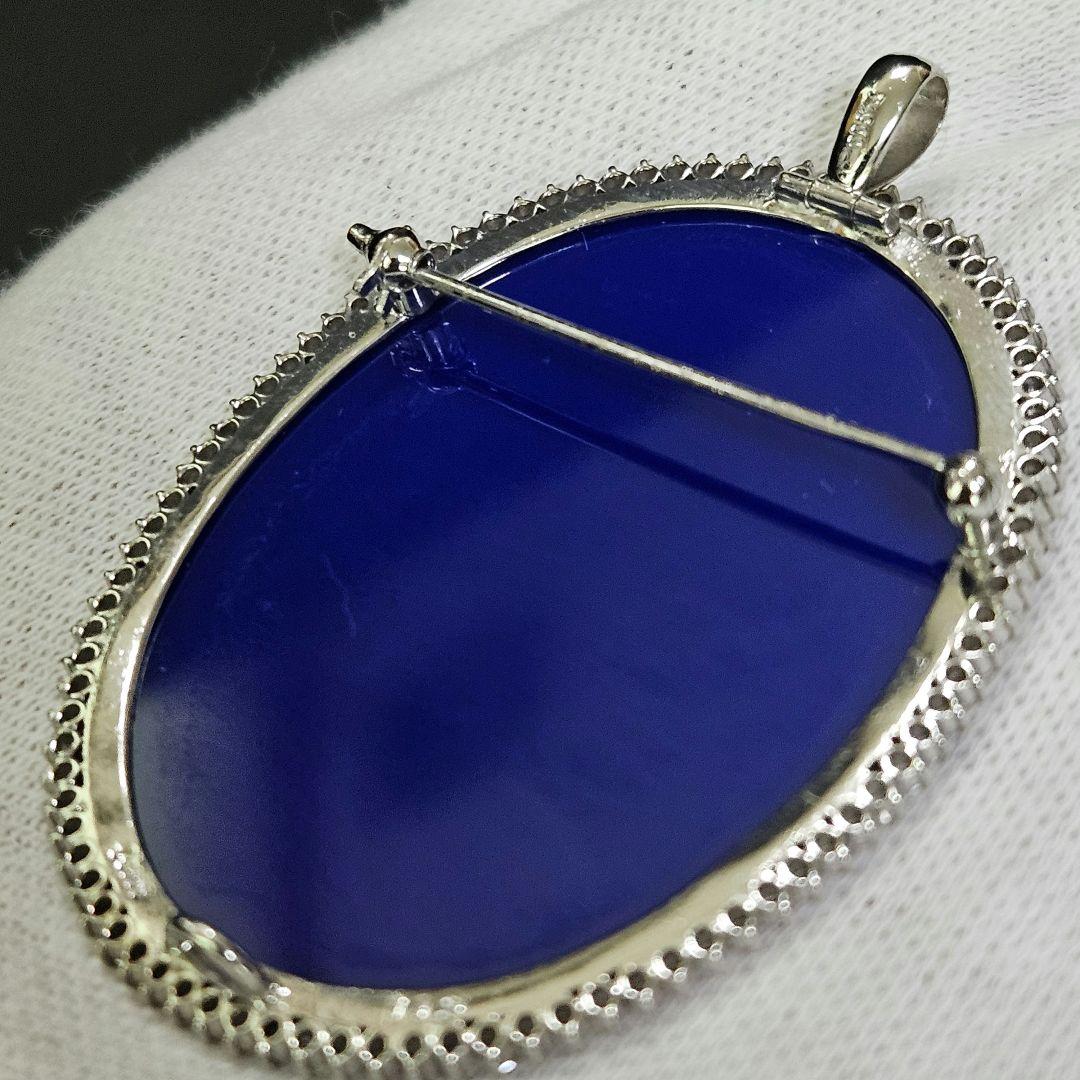 【美品】【鑑定済み】Pt900 プラチナ×ダイヤ カメオブローチ 箱付き！