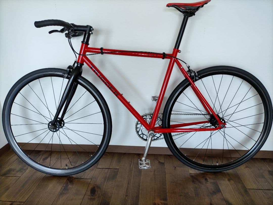 クロモリ ピスト シングルフリー 46×17T 室内保管 直接手渡可(神奈川県)