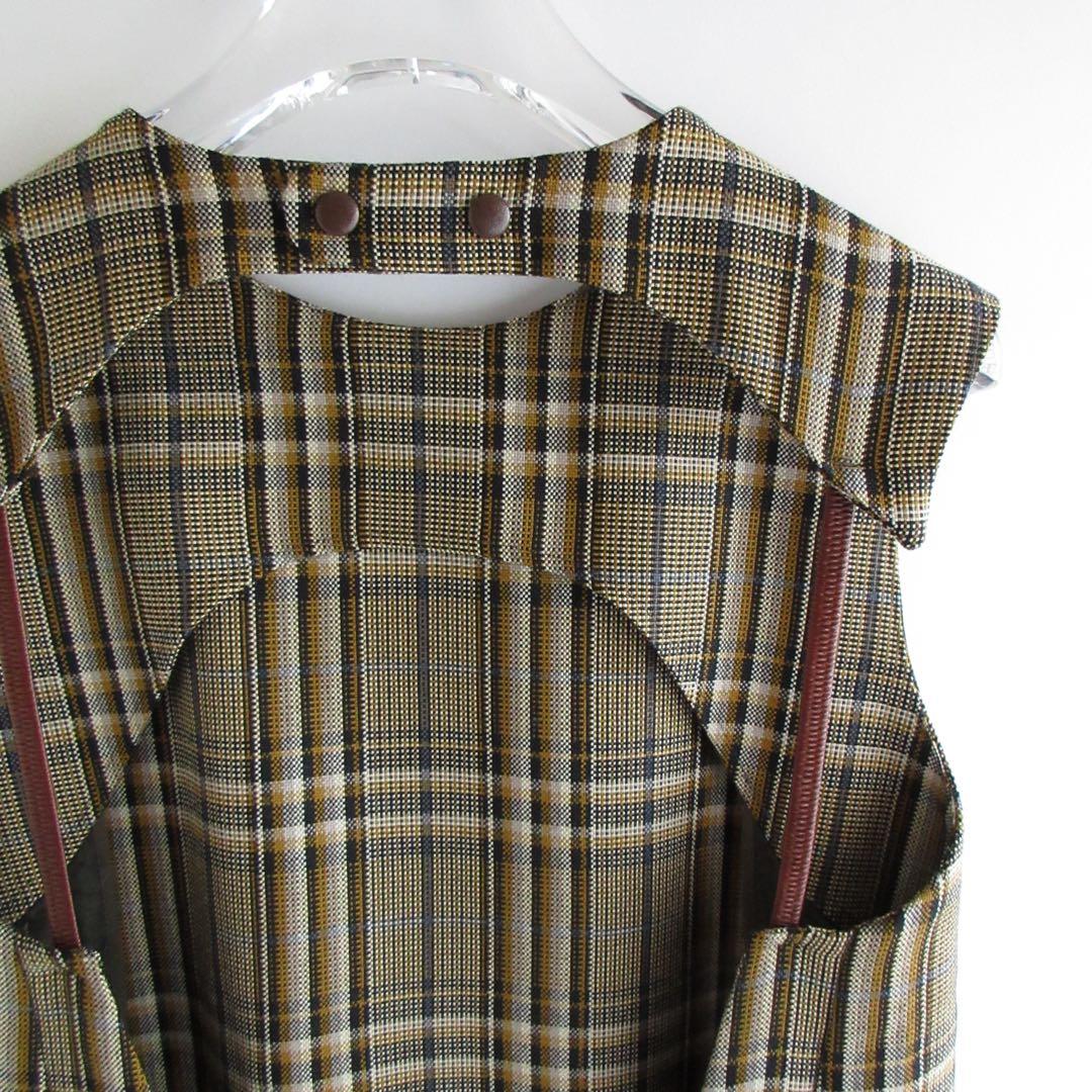 TOGA ARCHIVESトーガ アーカイブス チェック ウール ワンピース