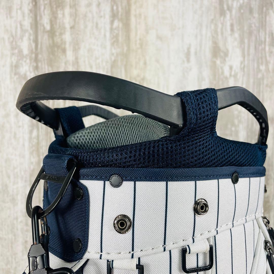 【限定品】BEAMS GOLF ピンストライプ エイトハーフ キャディバッグ