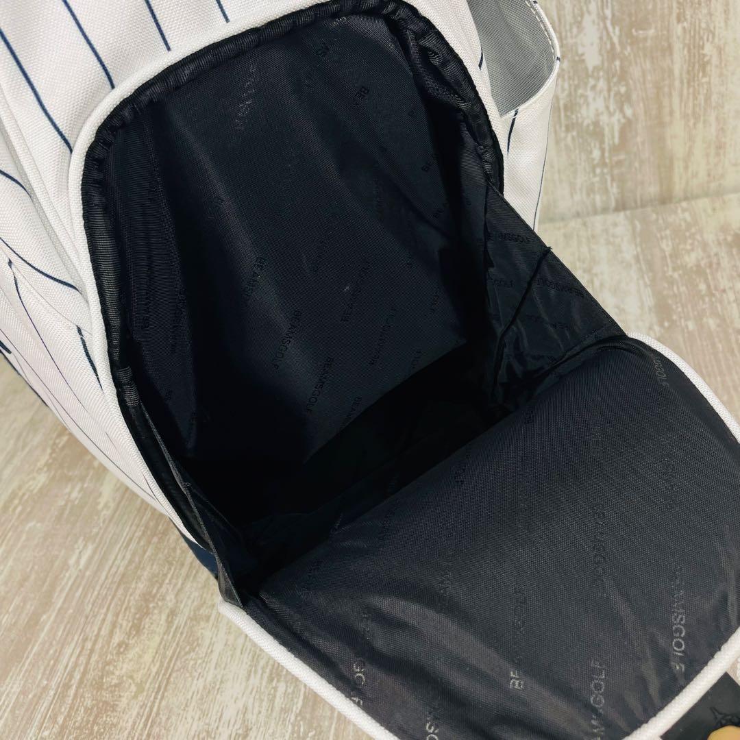 【限定品】BEAMS GOLF ピンストライプ エイトハーフ キャディバッグ