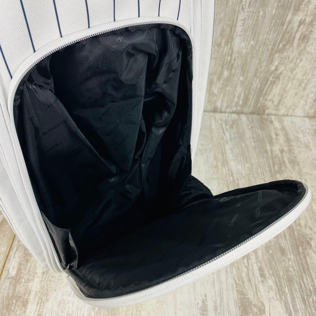 【限定品】BEAMS GOLF ピンストライプ エイトハーフ キャディバッグ