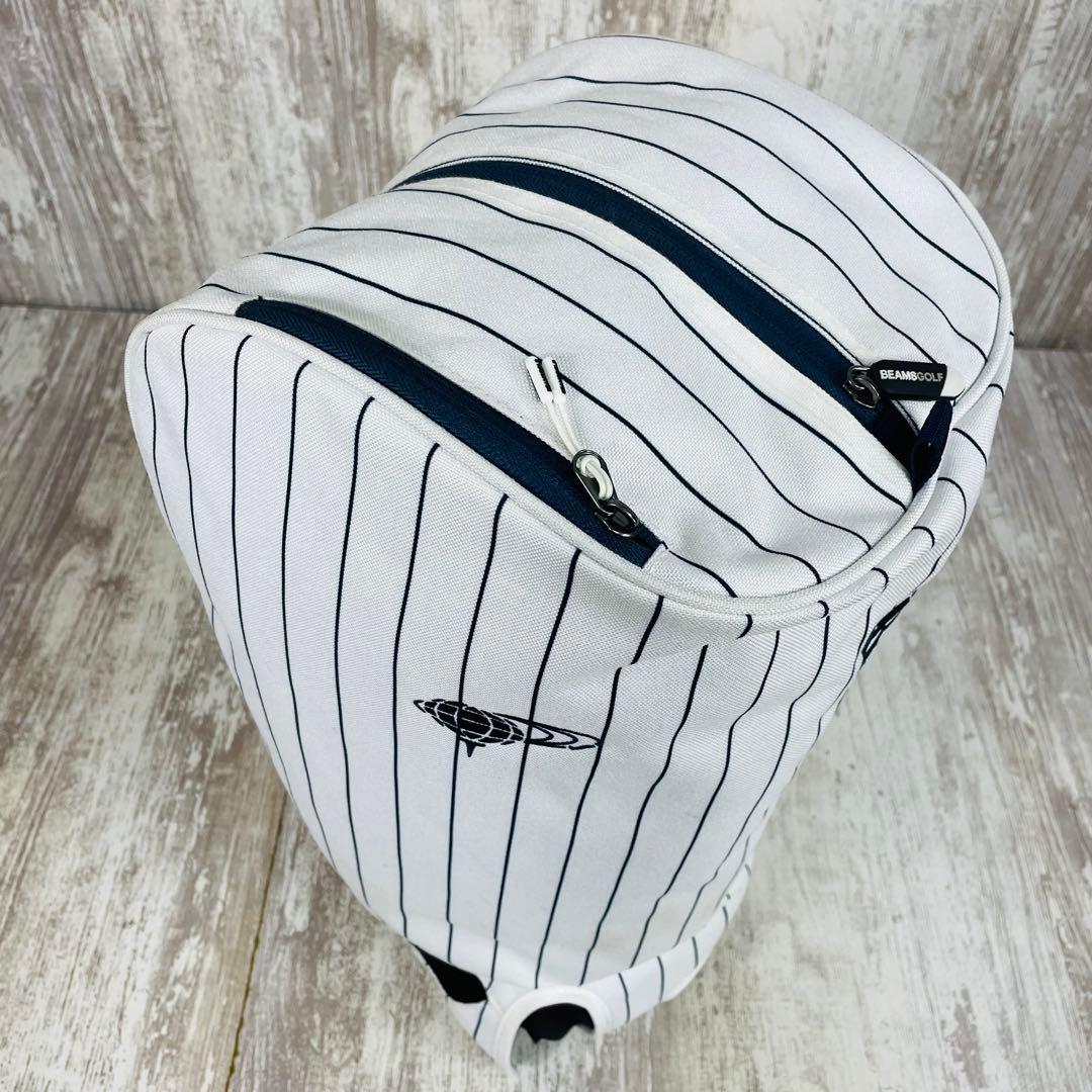 【限定品】BEAMS GOLF ピンストライプ エイトハーフ キャディバッグ