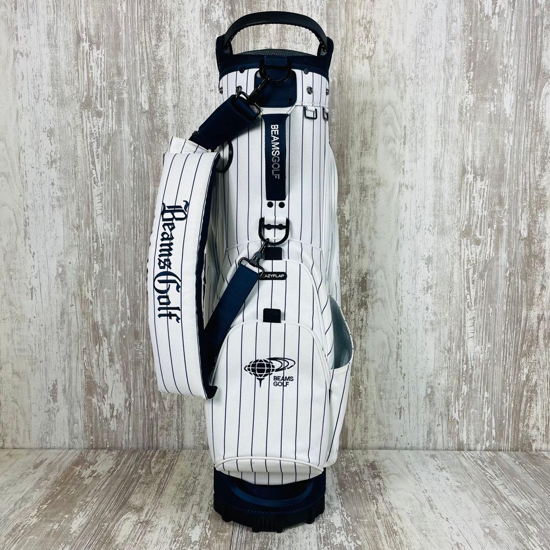 【限定品】BEAMS GOLF ピンストライプ エイトハーフ キャディバッグ