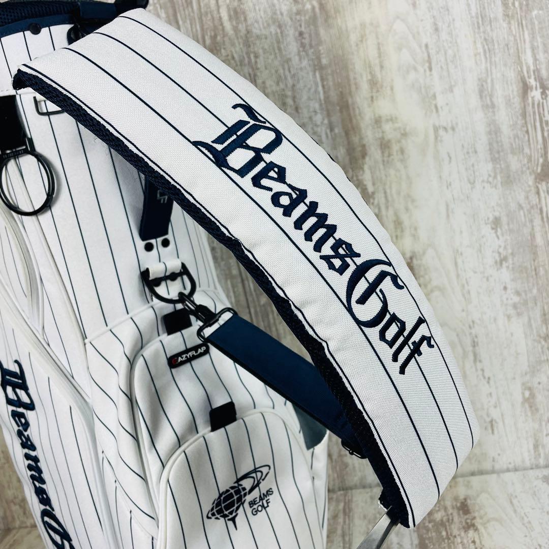 【限定品】BEAMS GOLF ピンストライプ エイトハーフ キャディバッグ