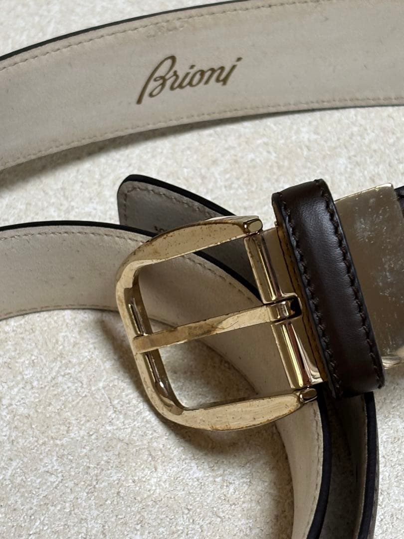 Brioni ブラウン ベルト