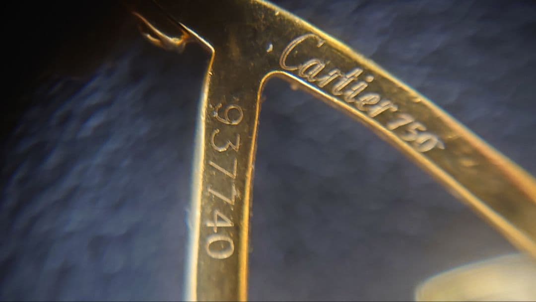 カルティエ　ペネロープ　カフスリンク　750 K18 937740