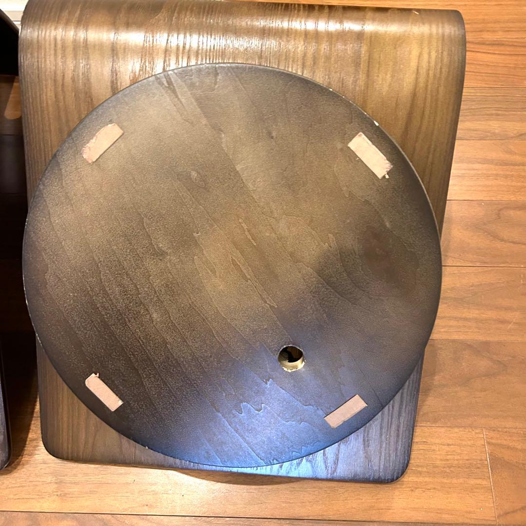 曲木 回転座椅子 木製 クッション レトロ 昭和 旅館 和室 曲げ木 4脚セット