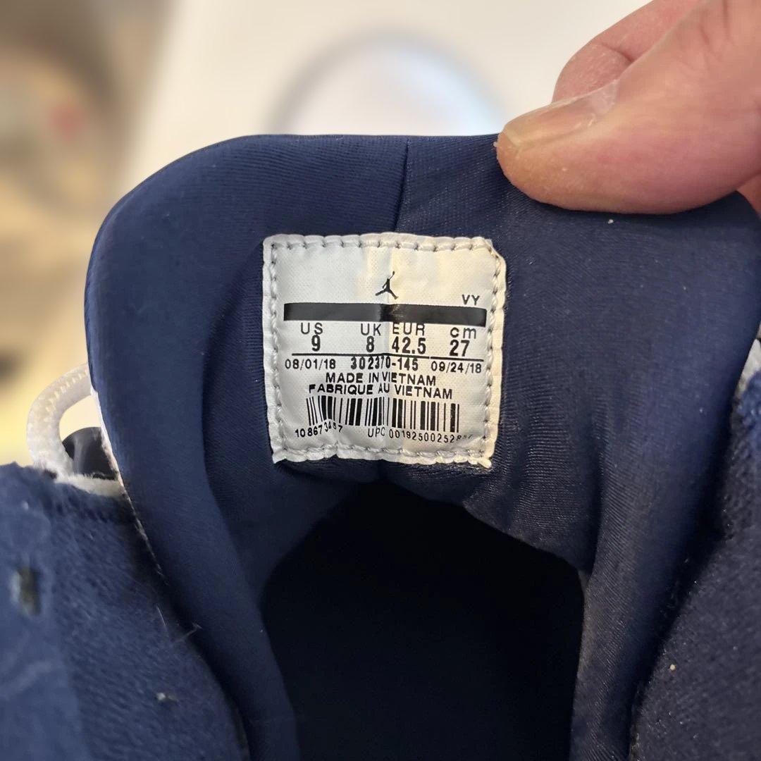 Jordan 9 ホワイト/ネイビー 27cm