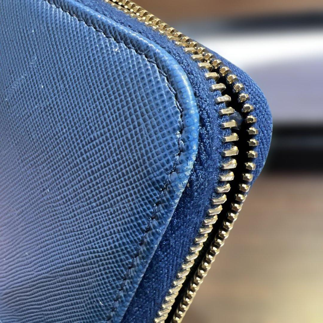 PRADA サフィアーノレザー 長財布 レディースウォレット✳︎ブルー