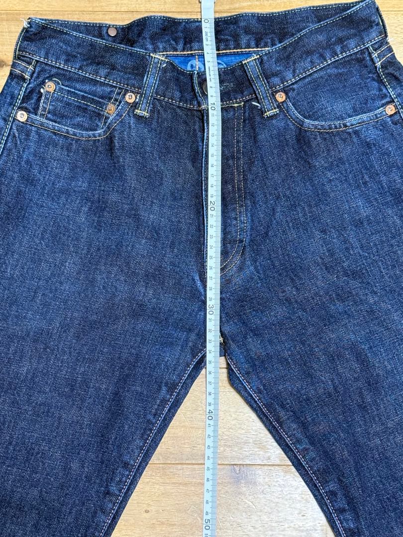 桃太郎ジーンズ ダークブルー ストレートデニム レア Ｗ29 大人気