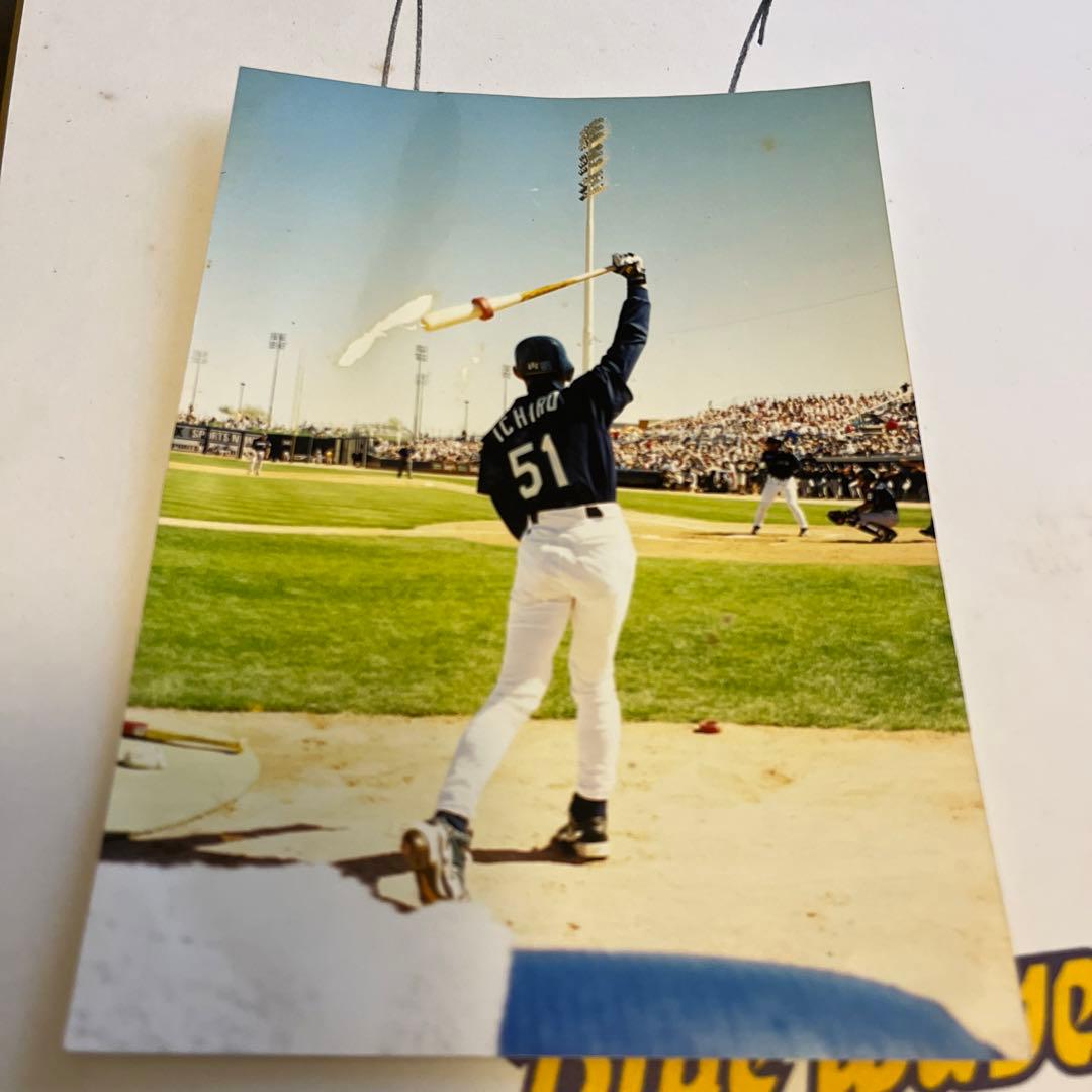 値下げ❗️殿堂:イチロー　サイン色紙　ORIX BlueWave時代 　写真付き